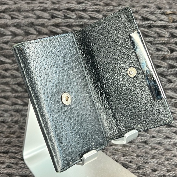 W010. ‼️💗RARE💗‼️ Mini Gucci Black Leather 6 key Ring Wallet/Card Holder EUC - Picture 5 of 10